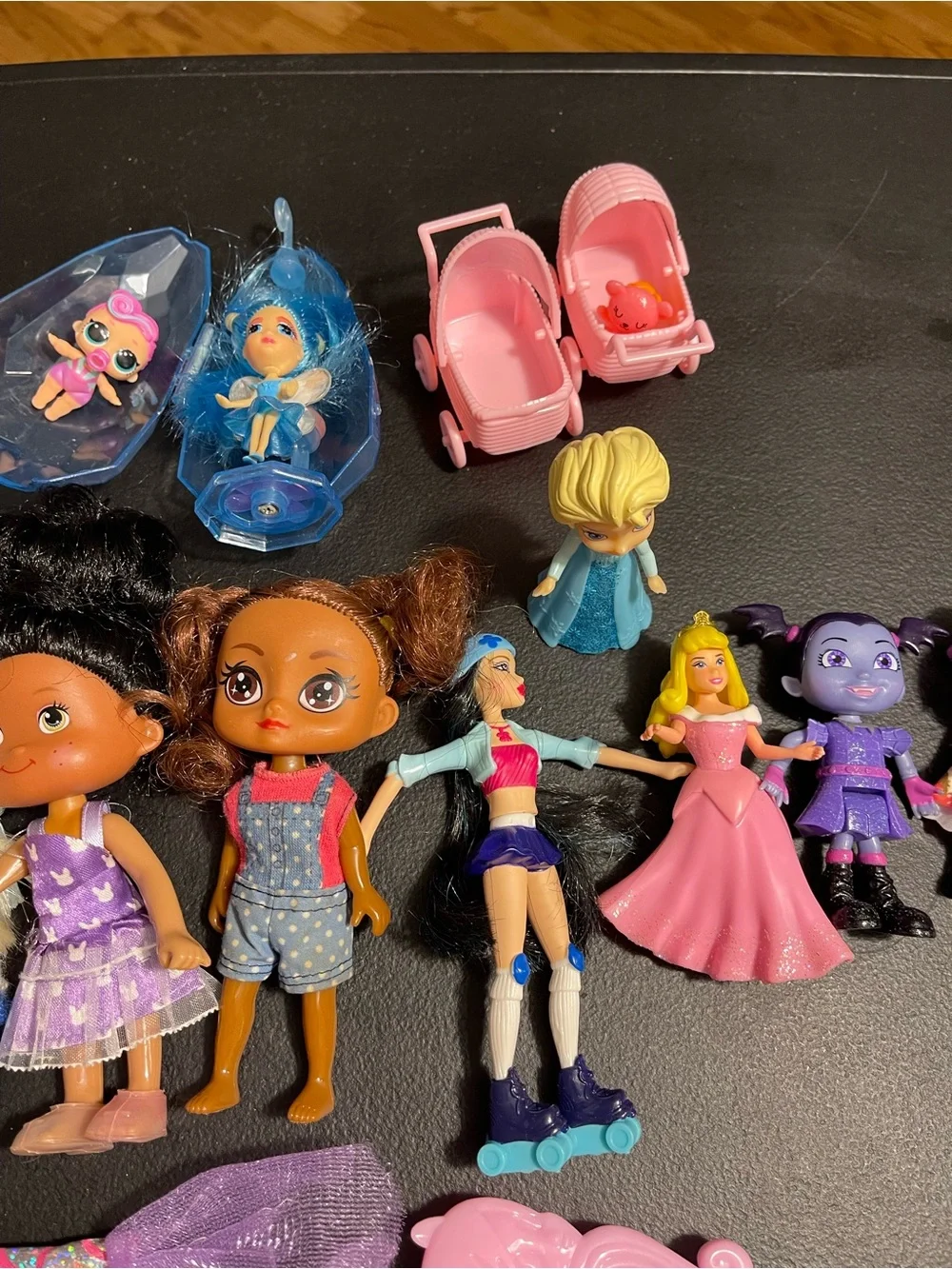 Mixed Girls Doll Playset - Pink, Purple, Blue